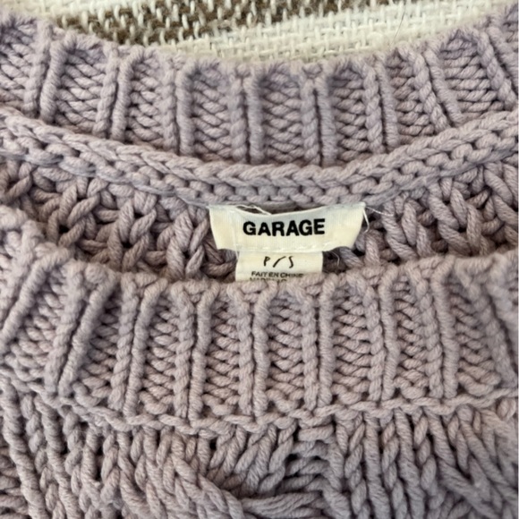 Garage Cable Knit Cropped Sweater - Picture 3 of 5